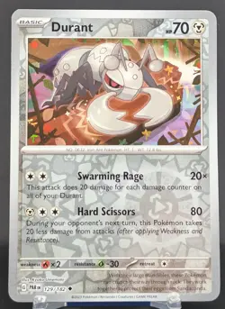 Pokemon Durant #129/182 English Paradox Rift Reverse Holo - Image 1