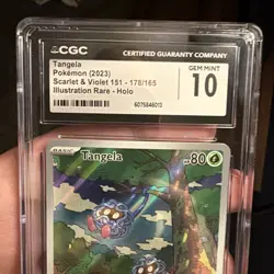 Pokemon CGC 10 Scarlet & Violet 151 Illustration Rare 178/165 - Tangela - Image 4