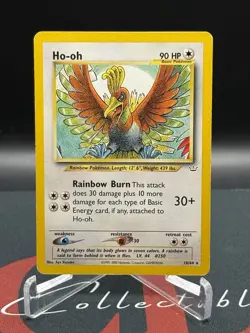 2000 Pokemon Ho-oh 18/64 Neo Revelation Rare Unlimited English LP - Image 1