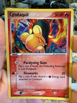 Pokemon TCG Cyndaquil EX Unseen Forces Reverse Holo Stamp 54/115 - Image 2