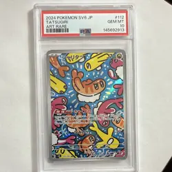 PSA 10 2024 Pokemon TCG Sv6 Tatsugiri 112/101 Art Rare Holo Japanese - Image 1