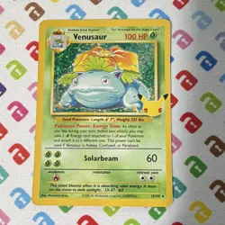 TCG Pokemon Venusaur 15/102 Celebrations Classic Collection Holo 100HP EN - Image 1