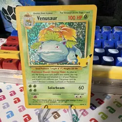 TCG Pokemon Venusaur 15/102 Celebrations Classic Collection Holo 100HP EN - Image 2