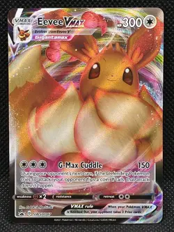 Eevee VMAX SWSH087 Sword & Shield Full Art Black Star Promo Holo 2021 Pokemon - Image 1