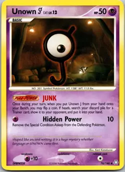 POKEMON UNOWN [J] 76/146 UNCOMMON LEGENDS AWAKENED LP - Image 1