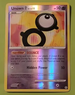 Pokemon Diamond & Pearl 66/130 Unown [B] - Reverse Holo Uncommon - Image 1