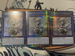 Yugioh Sauravis, The Ancient and Ascended Quarter Century Rare RA02-EN019 x3 - Image 1
