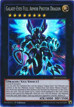 Galaxy-Eyes Full Armor Photon Dragon - MP16-EN044 - Super Rare - 1st Edition - L - Image 1