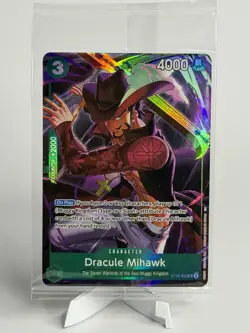 One Piece Dracule Mihawk (ST12-003) illustration box SR Foil 4000 Power 3 Cost - Image 1