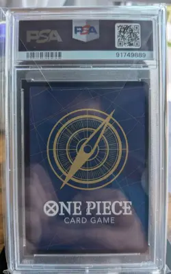 2023 ONE PIECE OP04-KINGDOMS OF INTRIGUE ALTERNATE ART MONKEY D. LUFFY PSA 10 - Image 2