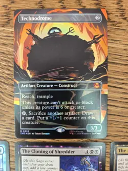 Technodrome Silhouette TMNT MTG Mythic Rare Bundle x4 Cards (2xFoil) NM - Image 2