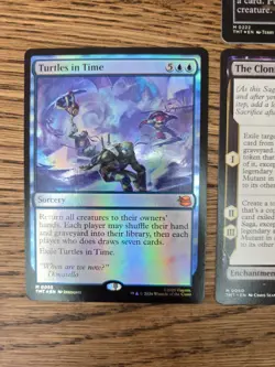 Technodrome Silhouette TMNT MTG Mythic Rare Bundle x4 Cards (2xFoil) NM - Image 3