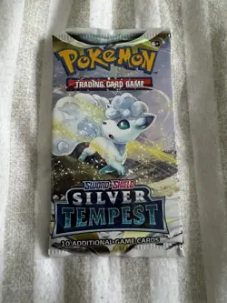 Pokemon TCG Sword & Shield Silver Tempest Booster Pack 10 cards - Vulpix Artwork - Image 1