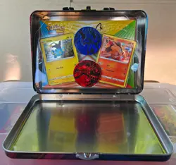 2021 Pokemon Battle Styles Collector's Tin Lunch Box w/ Promo Cards and More - Image 1