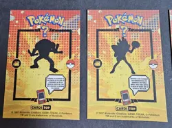 HITMONLEE X HITMONCHAN LOT - POKEMON KANTO CARDS TOP POKEDEX CCG FOIL - Image 2