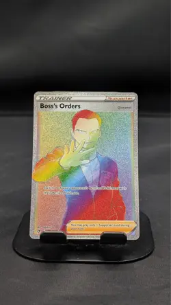 Boss's Orders Trainer Pokemon Card 200/192 Rainbow Rare - Image 1