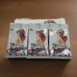 Final Fantasy TCG Dreamlike Oceans Complete Opened Box of 18 Card Packs - Image 3