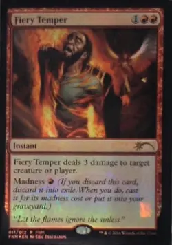 Fiery Temper - FNM Promos: #11, Magic: The Gathering - Foil Nm R246 - Image 1