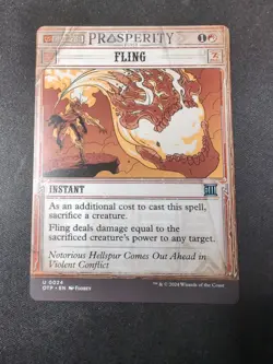MTG - Fling - Full Art - Free P+P - Image 1