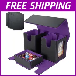 Magic: The Gathering TCG CCG Holder - Black/Purple - Image 1