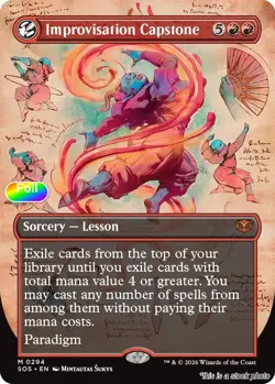 Improvisation Capstone (Borderless) [SOS - 294] - NM [Foil] TCG MTG - Image 1