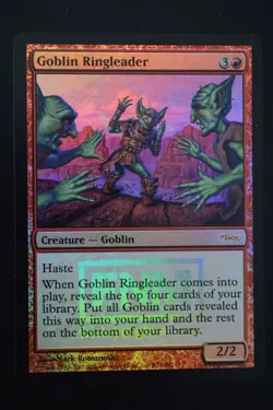 Magic The Gathering MTG GOBLIN RINGLEADER FOIL Friday Night Magic LP Played - Image 1