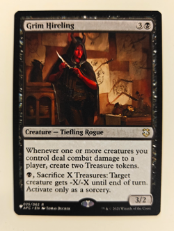 Grim Hireling – Forgotten Realms Commander - AFC – #025 – NM - Image 1
