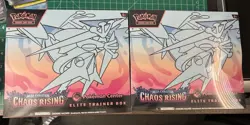 Chaos Rising Pokemon Center Exclusive ETB Elite Trainer Box (LOT OF 2 ETBs) - Image 1
