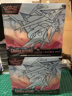 Chaos Rising Pokemon Center Exclusive ETB Elite Trainer Box (LOT OF 2 ETBs) - Image 4