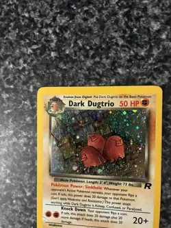 Pokemon TCG WoTC Dark Dugtrio 6/82 Team Rocket Holo HP/DMG - Image 5