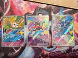 Pokemon First Partner Illustration Collection Series 1 Alolan Starters Promo Set - Image 3