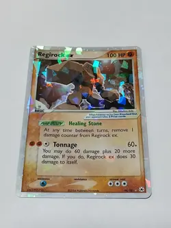 Pokemon TCG Regirock ex 98/101 Hidden Legends Holo Ultra Rare English 2004 - Image 1
