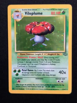 Vileplume 15/64 Jungle Pokemon NM Unlimited Holo - Image 1