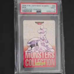 1996 Pokemon TCG Muk Carddass Vending #089 Bandai PSA 9 Graded - Image 1