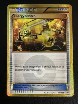 Energy Switch 109/108 Pokemon Roaring Skies Secret Rare Holo LP - Image 1
