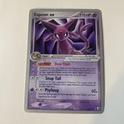 Espeon ex 102 Pokemon Promo Unseen Forces Non Holo World Championship 2007 - Image 1