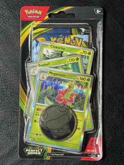 Pokemon TCG: Perfect Order Checklane Blister Set of 2 - Meganium & Cinderace - Image 2