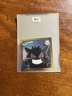 Vintage 1999 Pokemon Artbox Sticker Gengar R02 Gold Bordered Holo Series 1 Rare - Image 1