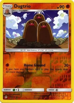 x1 Dugtrio - 86/214 - Rare - Reverse Holo Pokemon SM10 Unbroken Bonds M/NM - Image 1