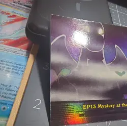Pokemon Topps Series 2 EP13 Mystery at the Lighthouse Rainbow Foil Holo 1999 - Image 3