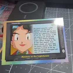 Pokemon Topps Series 2 EP13 Mystery at the Lighthouse Rainbow Foil Holo 1999 - Image 5