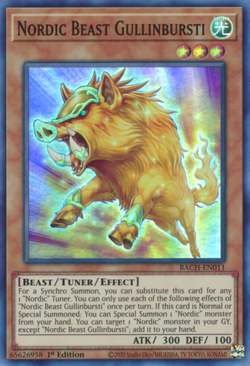 Nordic Beast Gullinbursti - BACH-EN011 - Super Rare - 1st Edition - Lightly Play - Image 1
