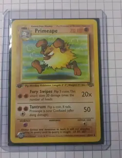 Pokemon TCG 1st Edition Jungle Primeape 43/64 Uncommon - Image 1