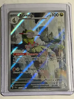 Fraxure Illustration Rare 077/064 - SV: Shrouded Fable - Pokemon TCG - Holo - Image 3