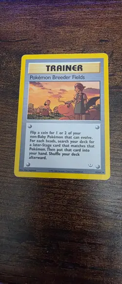 Pokemon Breeder Fields 62/64 Uncommon Neo Revelation Pokemon Moderately Played - Image 1
