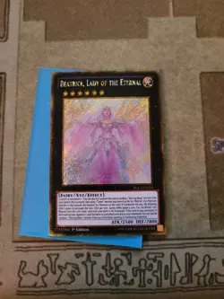 YUGIOH BEATRICE LADY OF THE ETERNAL PGL3-EN021 GOLD SECRET 1ST ED NM - Image 2