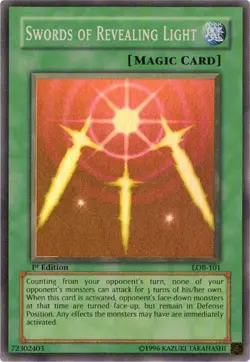 Swords of Revealing Light LOB-101 Legend of Blue Eyes White Dragon Yu-Gi-Oh NM/M - Image 1