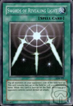 Swords of Revealing Light LOB-101 Legend of Blue Eyes White Dragon Yu-Gi-Oh NM/M - Image 2