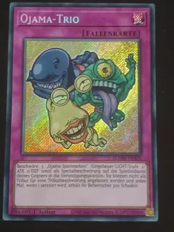 Ojama-Trio BLMM-DE010 Chibi Secret Rare Mayhem Deutsch NM YUGIOH - Image 1