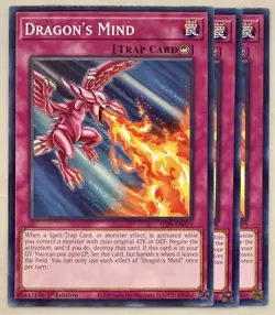 Yugioh! 3x Dragon's Mind ALIN-EN079 Common 1st Ed NM - Image 1